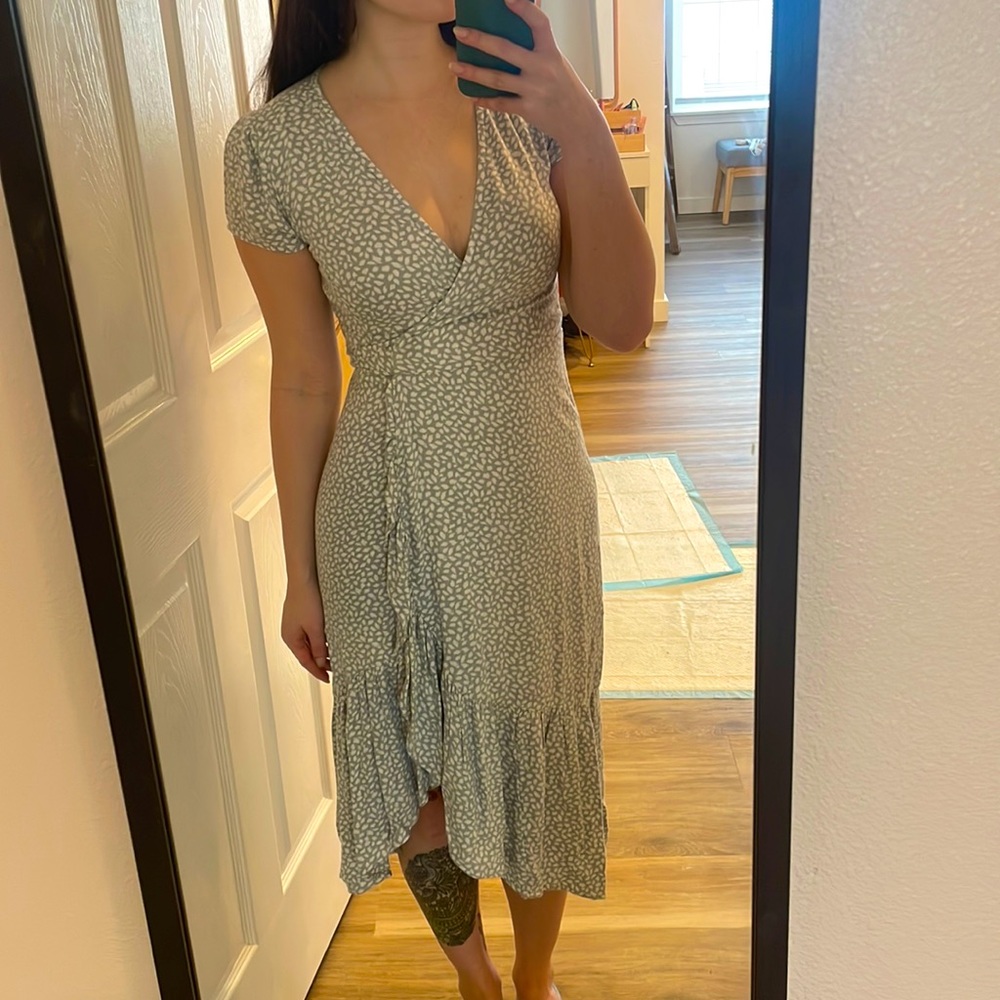 Wrap Midi Dress (Abercrombie)